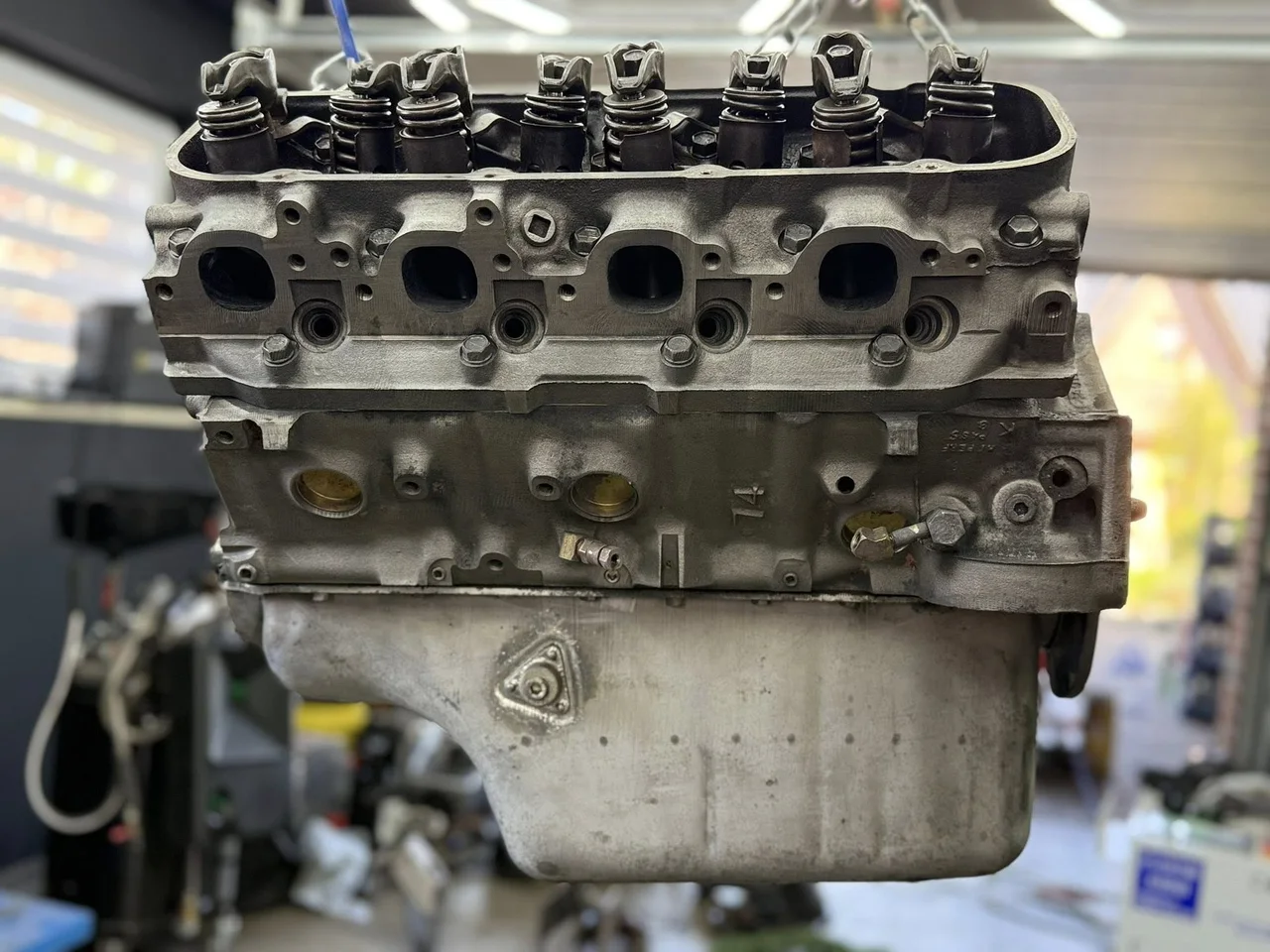 Motorblock nach der Laserreinigung